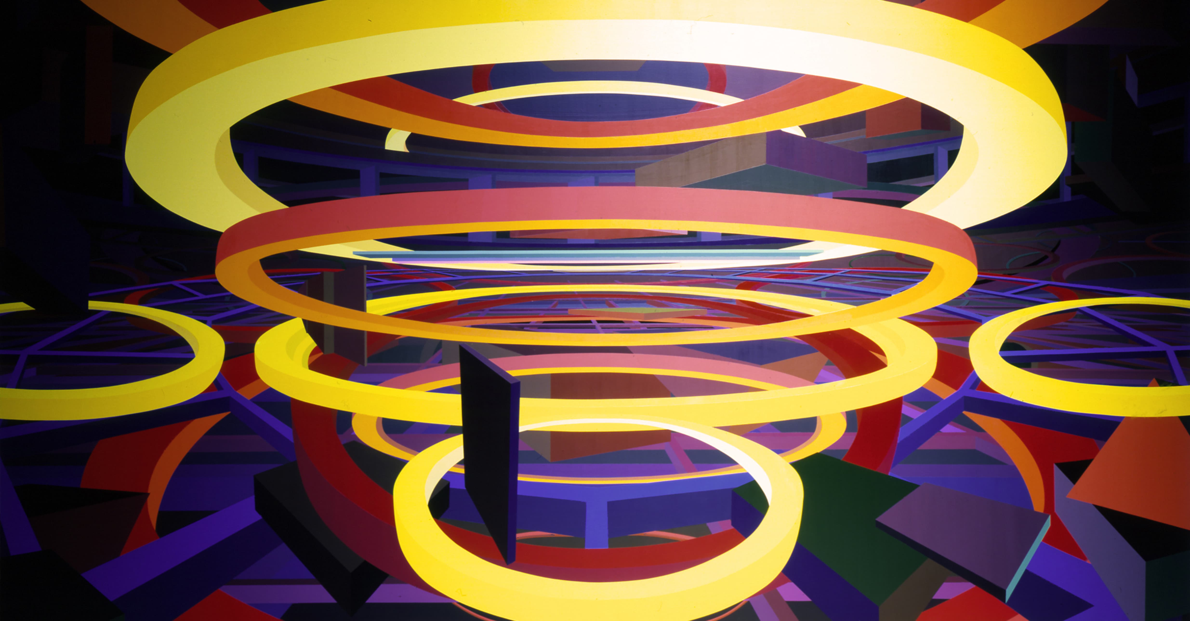 Al Held, The Third Circle, 1986