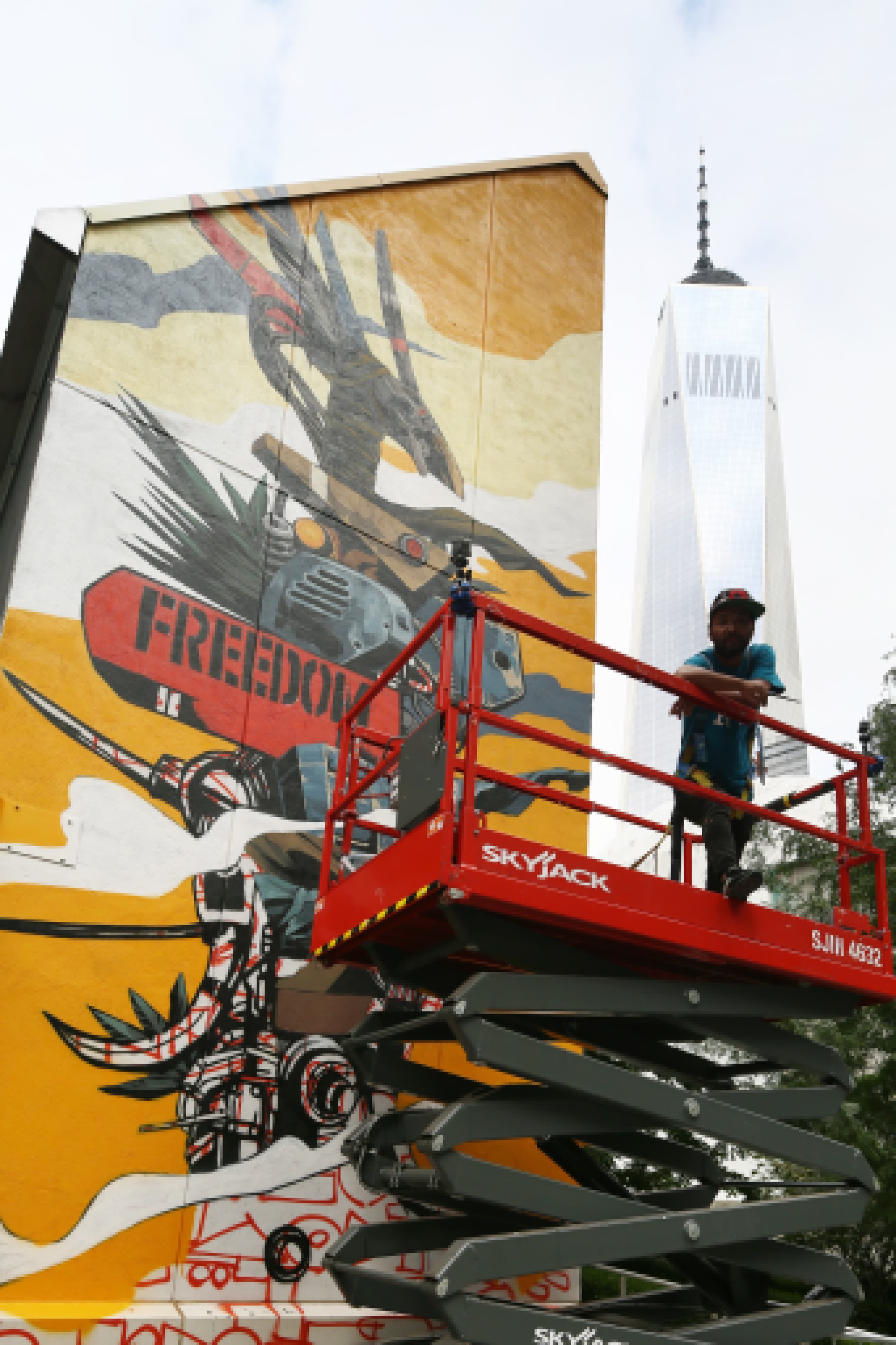 Dragon76, Liberty Park Mural, 2018