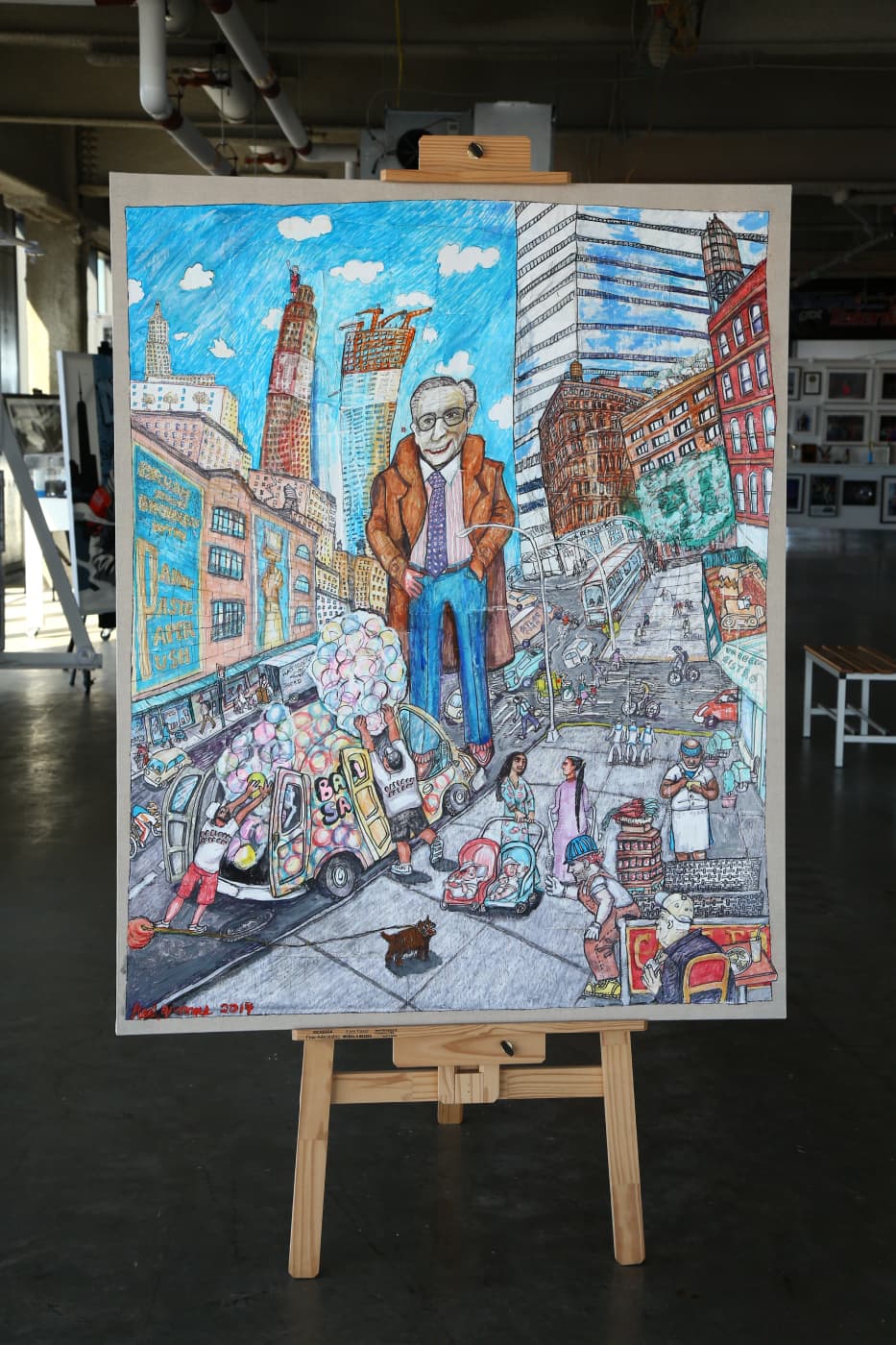 Red Grooms, No Name, 2017